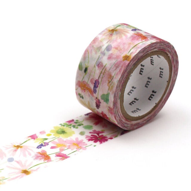 Kamiiso Monde Washi Tape 15mm Foil Stamping - Chinese Peony